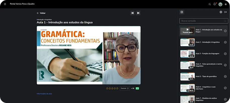 Plataforma do curso